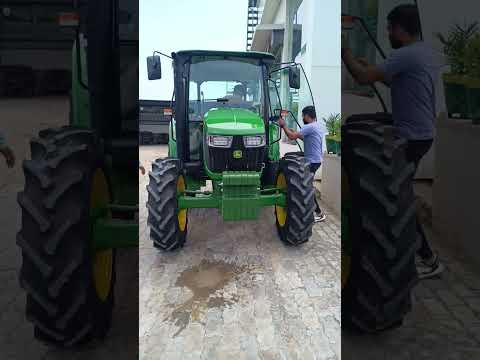 John Deere 5405 4wd AC Cabin #johndeere #tractor #shorts #tranding #viralshorts #viralsong #farm