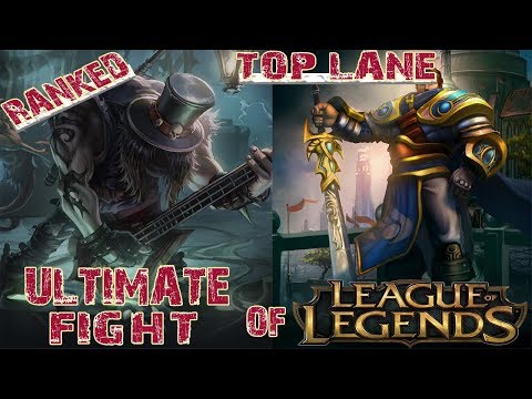 League of Legends Gameplay Yorick vs Garen Top lane 8.6