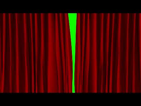 Curtains closing green screen animation Free download