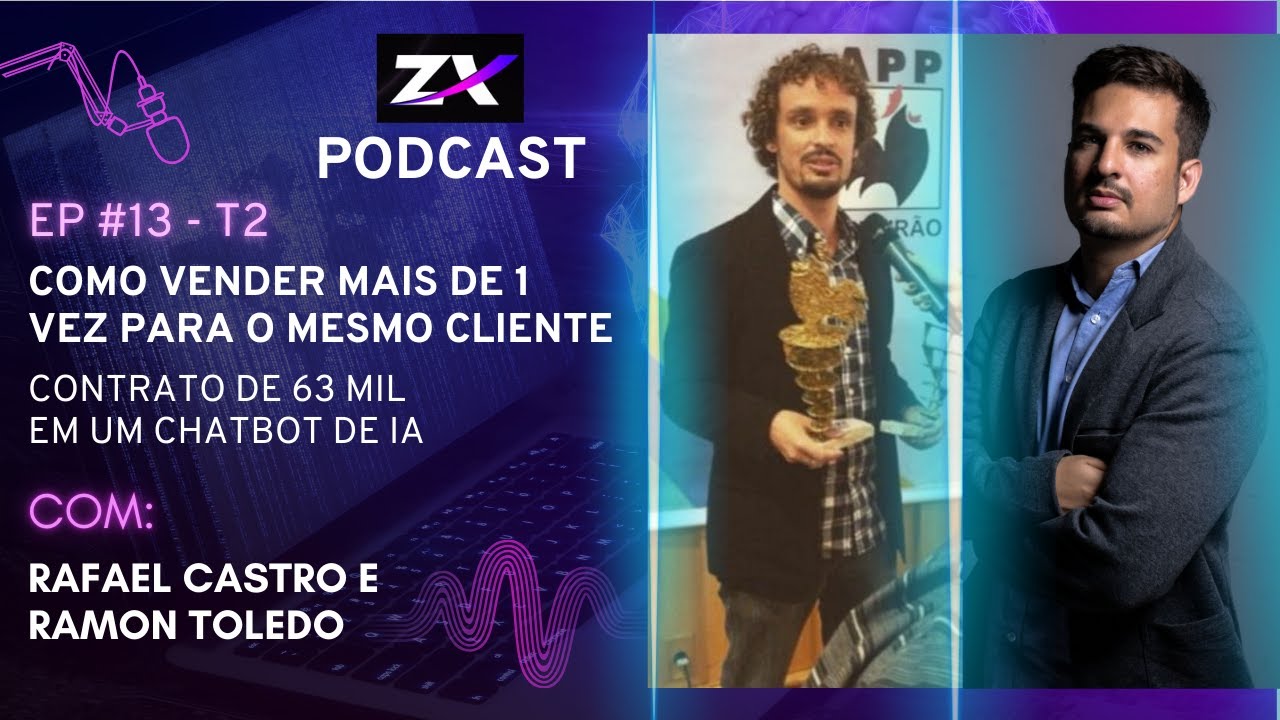 Contrato de 63 mil em ChatBot com Inteligência Artificial e UPSell de 20 mil - ZX Podcast #13