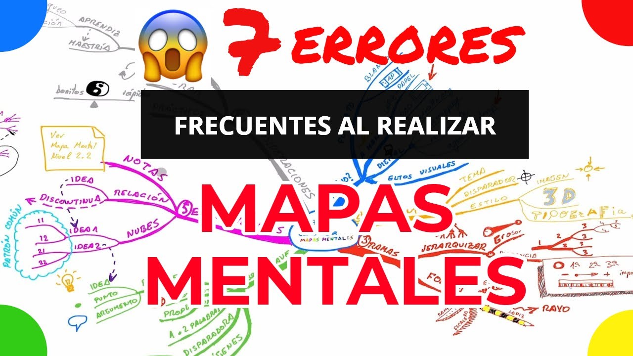 🚫😱Cómo "NO" hacer MAPAS MENTALES [Errores + Frecuentes]👈