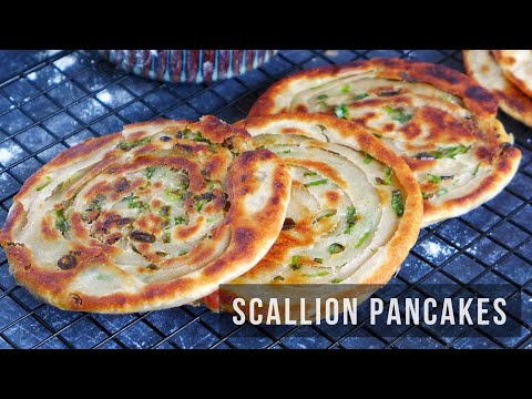 Scallion Pancakes | Cong You Bing | 葱油饼 (Super Crispy & Flaky)
