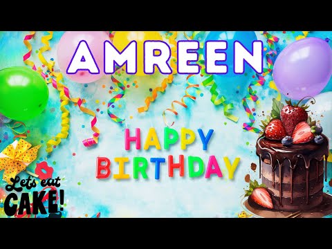 Happy Birthday Amreen, Birthday of Amreen, Best Birthday Wishes