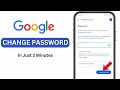 How To Change Gmail Password Gmail Account Password Change 2025