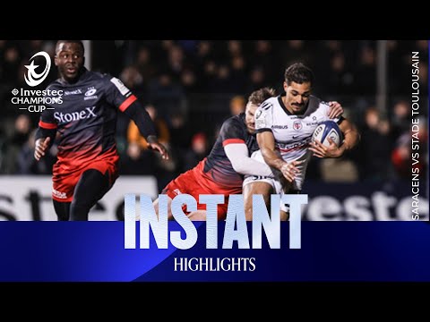 Giants Collide | Saracens v Stade Toulousain | Investec Champions Cup Instant Highlights