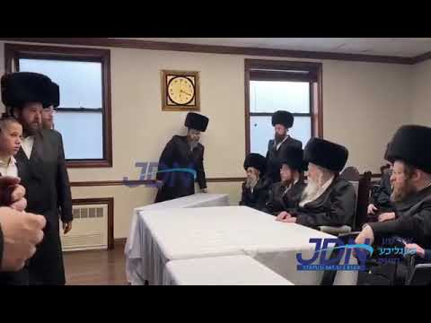 Chassidim Wishing The Rebbe Mazal Tov After The Chupa - Gerer Wedding 9 Elul 5781