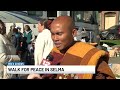 Buddhist Monks Walk For Peace Stops In Selma