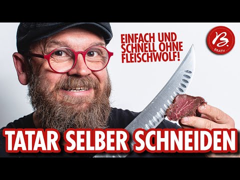 Cut your own steak tartare 🔪🥩 The beef fillet practically falls apart on its own 😲