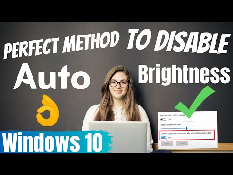 How to turn off automatic brightness windows 10 | CORRECT WAYS | eTechniz.com 👍
