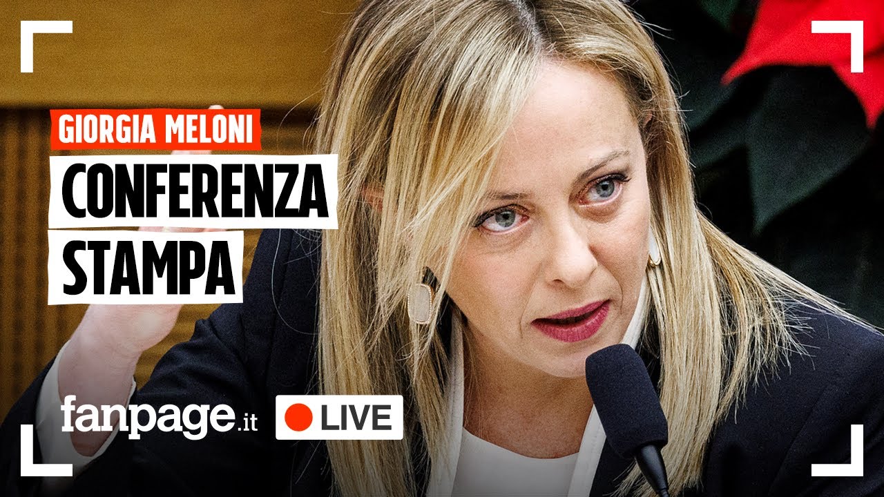 La conferenza stampa di Giorgia Meloni