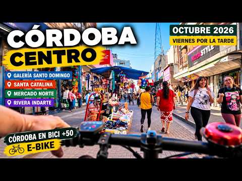 Córdoba en Bici +50 centro Galería Santo  Domingo, Santa Catalina, mercado Norte, Rivera Indarte,