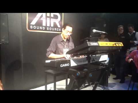 Larry Dunn Demostrates the Casio Keyboards at The Namm Show 2014 Part 1