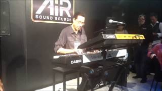 Larry Dunn Demostrates the Casio Keyboards at The Namm Show 2014 Part 1