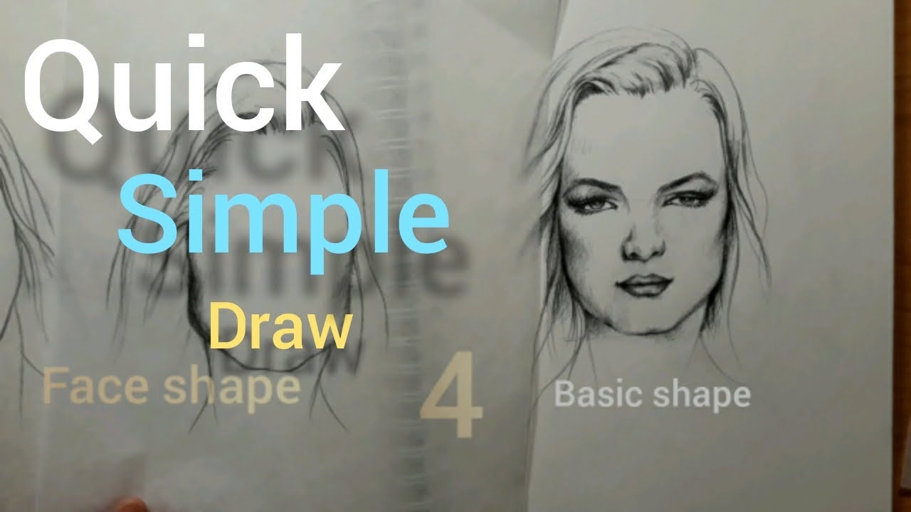4 Basic Face Shapes | How to draw Face | Face Shape Skills | Quick drawing | Face Shape