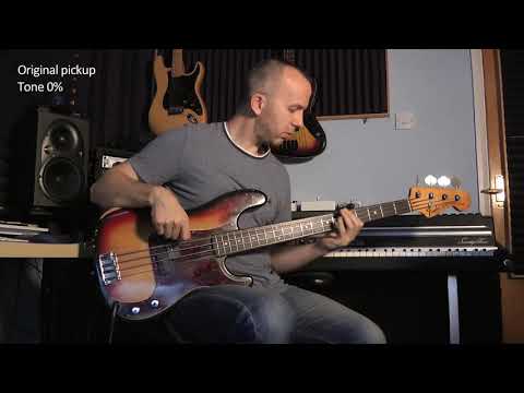 Jules Jackson - P Bass Pickup Comparison - Fender vs SD SPB-1