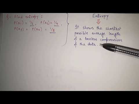 2. First order entropy in Data compression | data compression lecture aktu