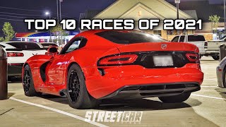 STREET RACING in 2021 - Corvette catches FIRE, GT500 shuts off MIDRACE, Turbo Mustangs, 900hp ZR1!!!