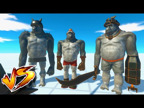 MONOS MUTANTES VS TODOS LOS ANIMALES | Animal Revolt Battle Simulator