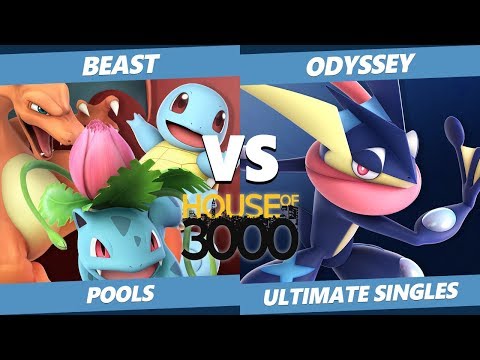 Xeno 200 Pools - Beast (Pokemon Trainer) Vs. Odyssey (Greninja, Fox) Smash Ultimate - SSBU