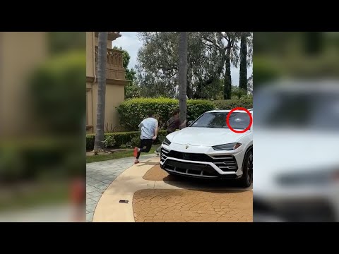 BROKEN LAMBORGHINI WINDSHIELD PRANK 😂 #shorts