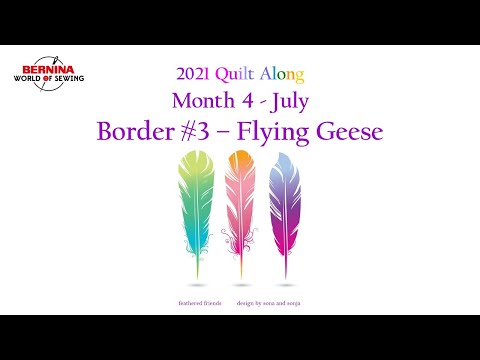 2021 Feathered Friends Quilt Along Month 4 - July