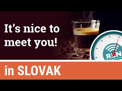 How to say "nice to meet you" in Slovak - One Minute Slovak Lesson 7