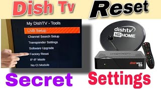 how to factory reset on DishTV #essy tricks DishTV factory reset ||