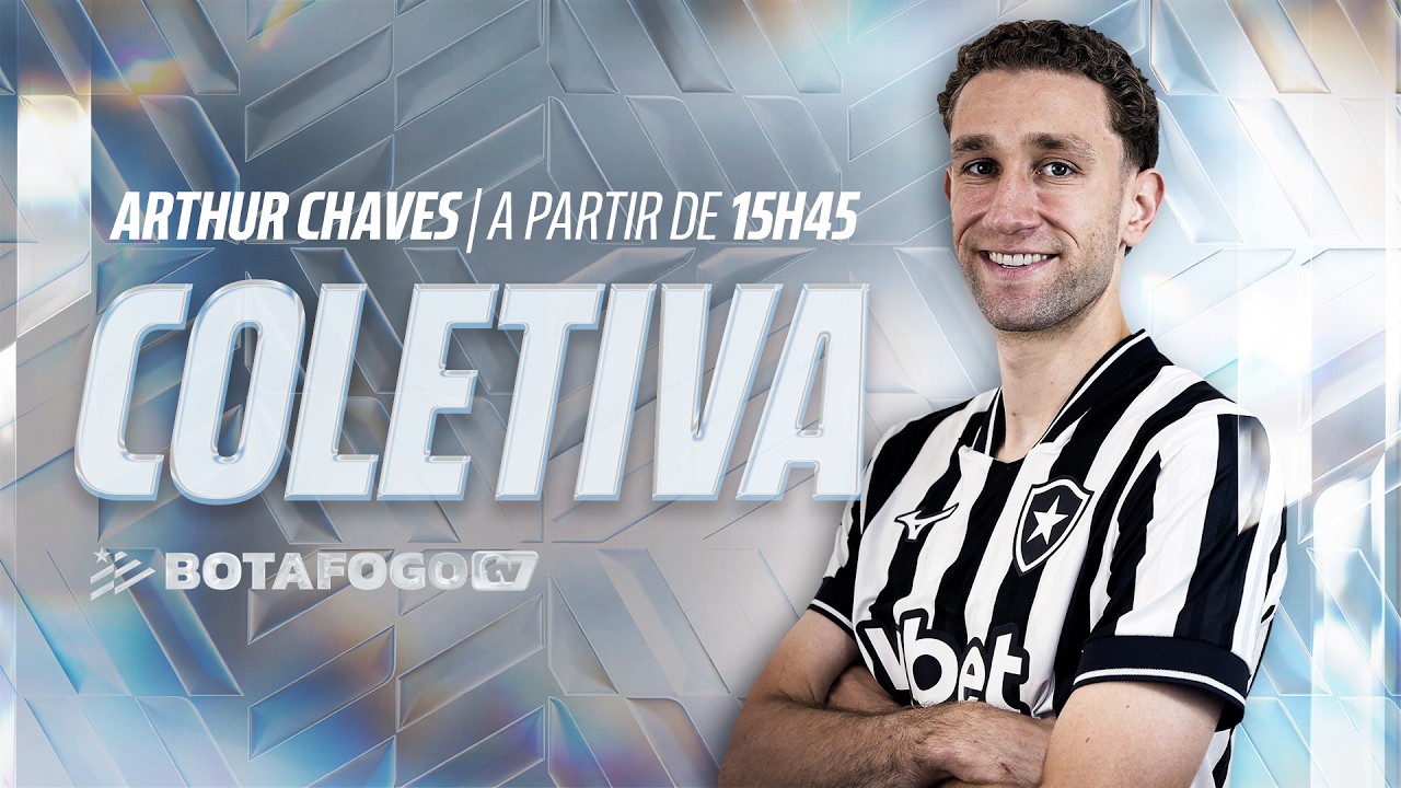 AO VIVO | Botafogo apresenta oficialmente zagueiro Arthur Chaves