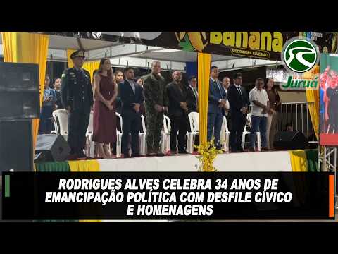 Rodrigues Alves celebra 34 anos de emancipação política com desfile cívico e homenagens