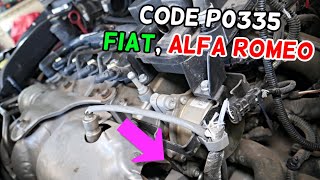 FIAT ALFA ROMEO CODE P0335 CRANKSHAFT POSITION SENSOR