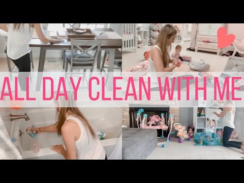 ALL DAY CLEAN WITH ME // ENTIRE HOUSE CLEANING // 2019 Video