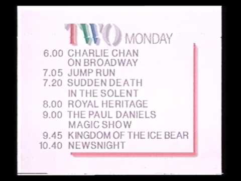 BBC2 Closedown - 1986