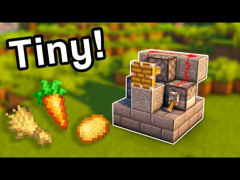 Mincraft: Micro Crop Farm (ONLY 18 Blocks!)