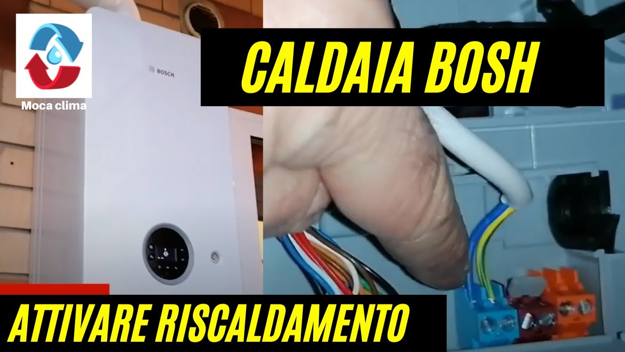 Come attivare i riscaldamenti su caldaia BOSH CONDENS 2300