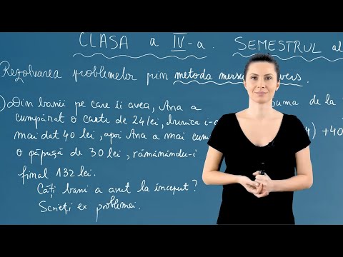 Metoda mersului invers - Matematica - Clasa IV-a