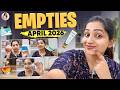 Back With This Month S Empties Nakshathra Nagesh