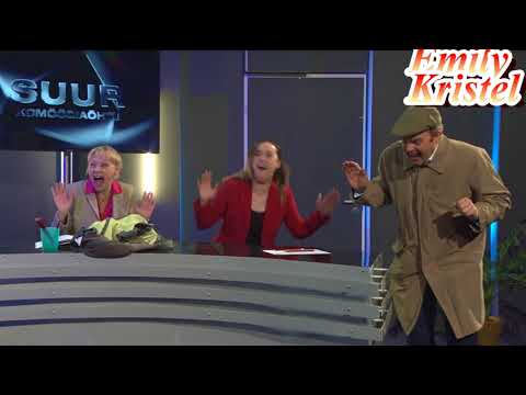 Kristel Aaslaid saates Suur Komöödiaõhtu sketšis Pangarööv