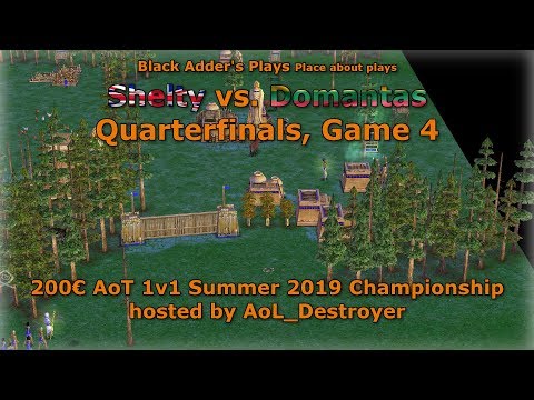 Summer 2019 Championship, QF - Shelty vs. Domantas, Game 4 - Age of Mythology: The Titans