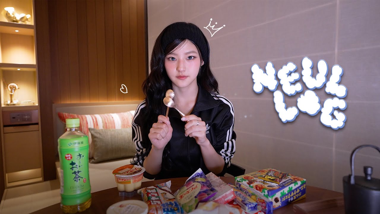 [KIOF LOG] EP.14 이거 진짜 맛있어요! 🤤 | 하늘이의 일본 편의점 음식 리뷰🍮 | NEUL-LOG