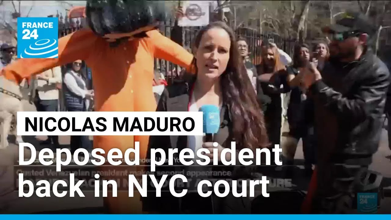 Deposed Venezuelan president Maduro makes second NYC court appearance • FRANCE 24 English