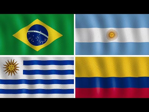 Countries of South America | Flags of South America | National Flags | Continents of the World