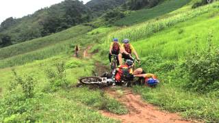preview picture of video 'vietnam mountain bike- mai chau trails'