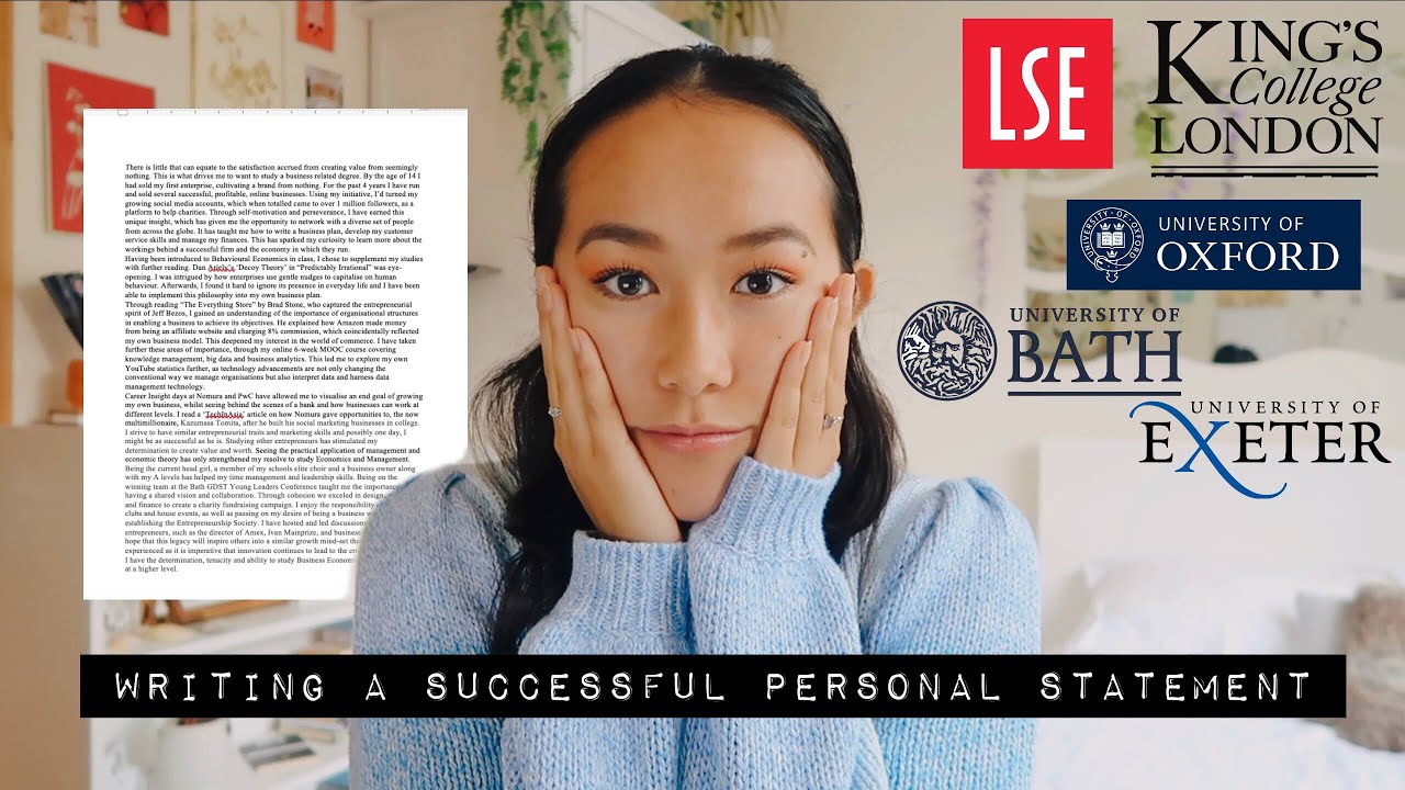 how to write the best personal statement || uk ucas university