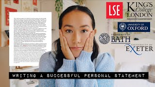 how to write the best personal statement || uk ucas university