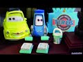 Disney Pixar Cars Guido With Rollers And Tray Luigi With Bucket By Blucollection