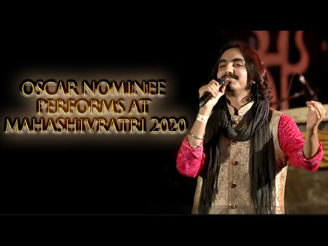 Oscar Nominee, 'Aditya Gadhvi' performs at Mahashivratri 2020 I Sadhguru I Isha foundation