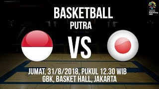 Live Streaming Laga Perebutan Posisi 7-8 Basket Putra Indonesia VS Jepang di Asian Games 2018