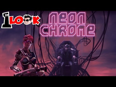 Neon Chrome - INSANE Non Stop top-down shooter ! (1st Look iOS Gameplay) - YouTube