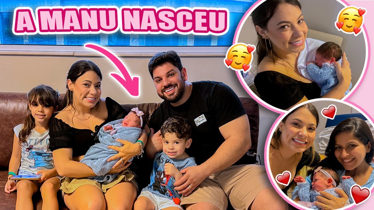 A MANU NASCEU! FOMOS CONHECER A NOVA BEBÊ DA FAMÍLIA * Emocionante | Kathy Castricini