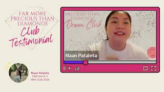 Far More Precious Than Diamonds Club Testimonial